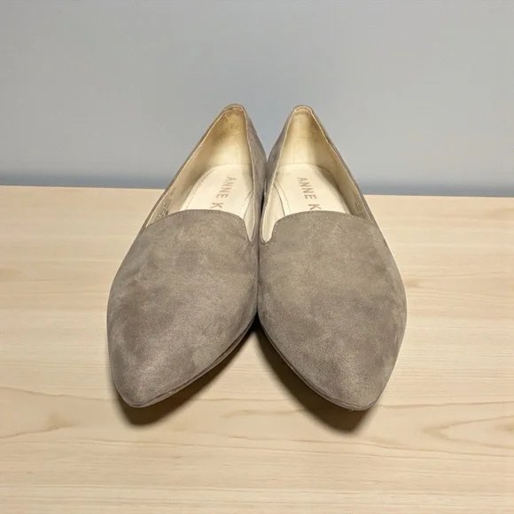 Anne Klein Taupe Suede Flats - Picture 5 of 8